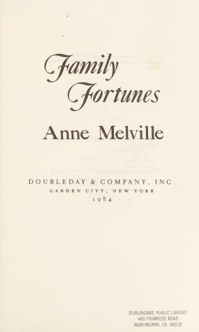 Book cover for Family Fortunes