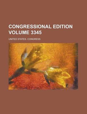 Book cover for Congressional Edition Volume 3345