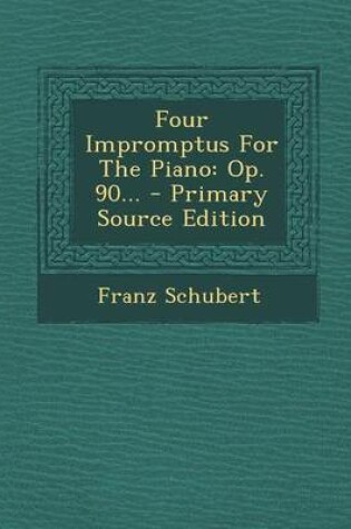 Cover of Four Impromptus for the Piano