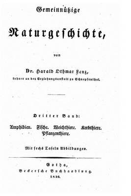 Book cover for Gemeinnutzige Naturgeschichte