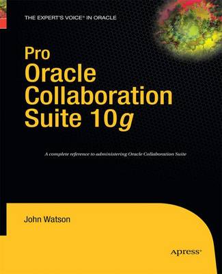 Book cover for Pro Oracle Collaboration Suite 10g