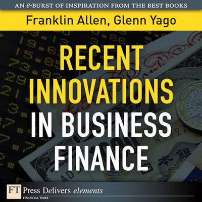 Book cover for Recent Innovations in Business Finance