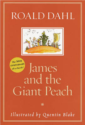Book cover for James and the Giant Peach