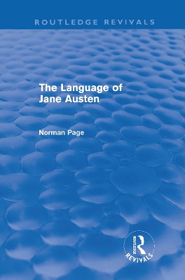 Cover of The Language of Jane Austen (Routledge Revivals)
