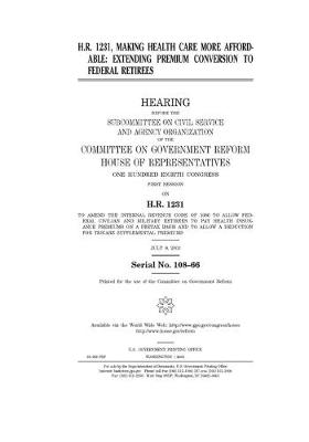 Book cover for H.R. 1231, making health care more affordable