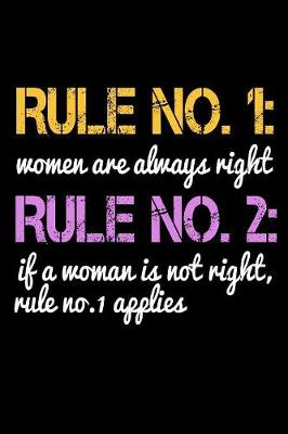 Book cover for Rule No 1 Women Are Always Right Rule No 2 If A Woman Is Not Right Rule 1 Applies