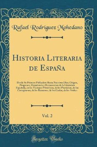 Cover of Historia Literaria de Espana, Vol. 2