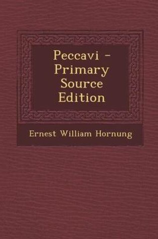 Cover of Peccavi - Primary Source Edition