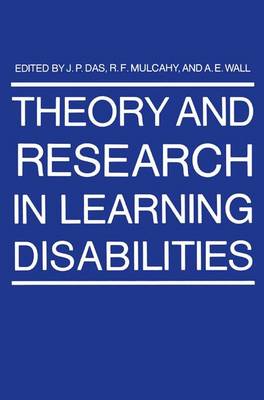 Book cover for Theory and Research in Learning Disabilities