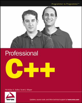 Book cover for Professional C++ Programming