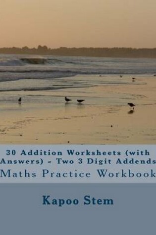 Cover of 30 Addition Worksheets (with Answers) - Two 3 Digit Addends