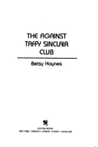 Cover of The Against Taffy Sinclair Club