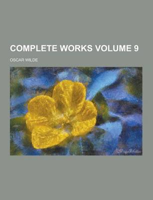 Book cover for Complete Works Volume 9