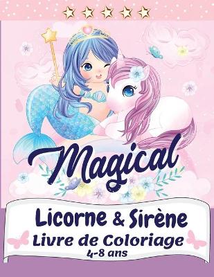 Book cover for Licornes et sirene Livre de Coloriage