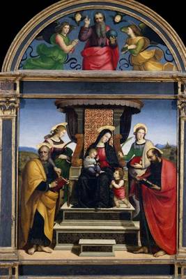 Book cover for Madonna and Child Enthroned with Saints (Raphael), for the Love of Art