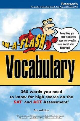 Cover of Arco In-A-Flash Vocabulary for the SAT & ACT