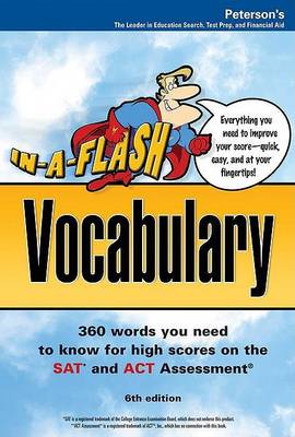 Book cover for Arco In-A-Flash Vocabulary for the SAT & ACT