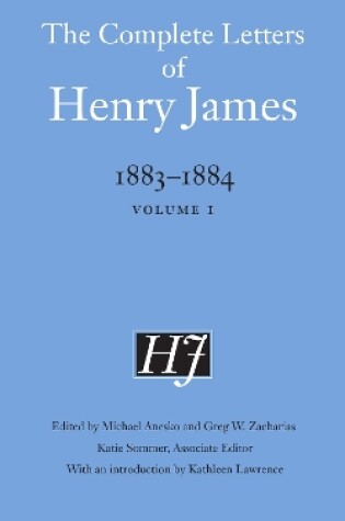 Cover of The Complete Letters of Henry James, 1883–1884