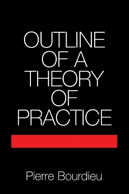 Book cover for Outline of a Theory of Practice