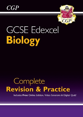 Book cover for New GCSE Biology Edexcel Complete Revision & Practice includes Online Edition, Videos & Quizzes
