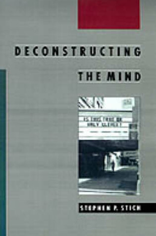 Cover of Deconstructing the Mind