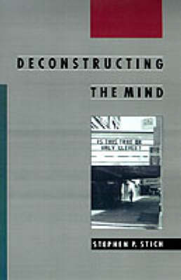 Book cover for Deconstructing the Mind