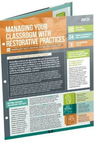 Cover of Managing Your Classroom with Restorative Practices (Quick Reference Guide 25-Pack)