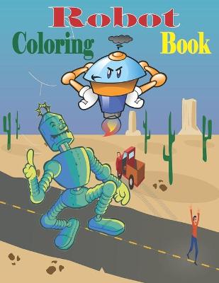 Book cover for Robot Coloring Book