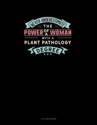 Book cover for Never Underestimate The Power Of A Woman With A Plant Pathology Degree