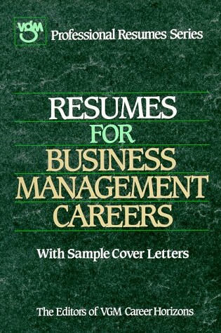 Cover of Resumes: Business Management