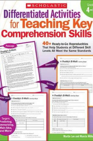 Cover of Differentiated Activities for Teaching Key Comprehension Skills: Grades 4-6