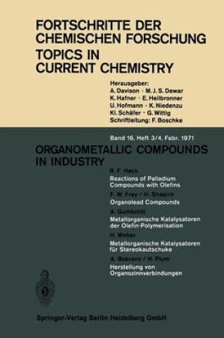 Cover of Organometallic Compounds in Industry
