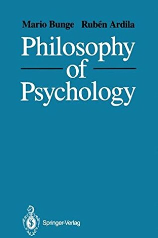 Cover of Philosophy of Psychology