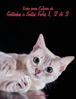 Book cover for Livro para Colorir de Gatinhos e Gatos Fofos 1, 2 & 3