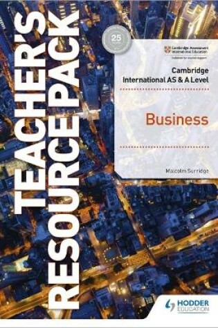 Cover of Cambridge AS & A Level Business Teacher's Resource Pack with Boost Subscription