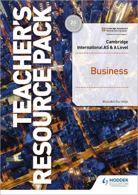 Book cover for Cambridge AS & A Level Business Teacher's Resource Pack with Boost Subscription