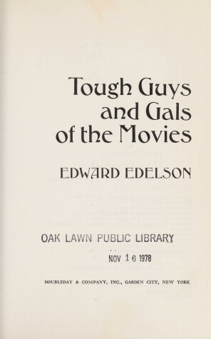 Book cover for Tough Guys and Gals of the Movies