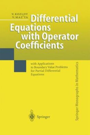 Cover of Differential Equations with Operator Coefficients
