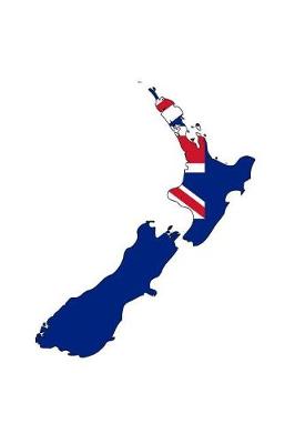 Book cover for Flag of New Zealand Overlaid on the Kiwi Map Journal