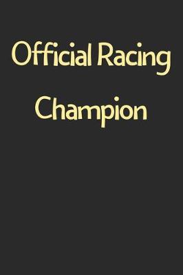 Book cover for Official Racing Champion