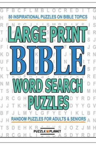 Cover of Large Print Bible Word Search Puzzles