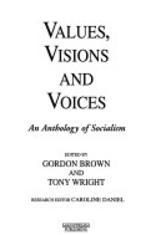 Cover of Values, Visions and Voices