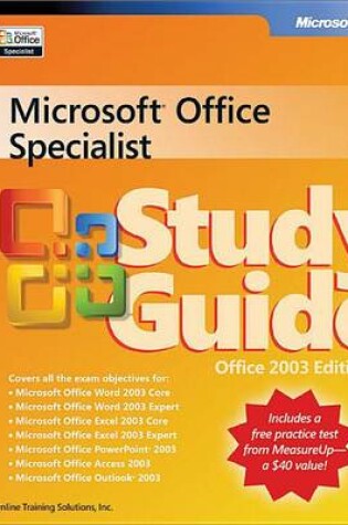 Cover of Microsoft(r) Office Specialist Study Guide Office 2003 Edition