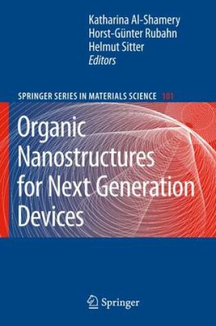 Cover of Organic Nanostructures for Next Generation Devices