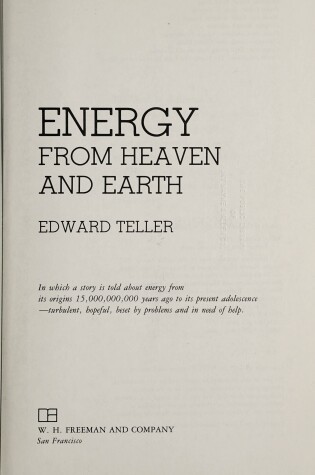 Cover of Energy from Heaven and Earth