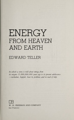 Book cover for Energy from Heaven and Earth