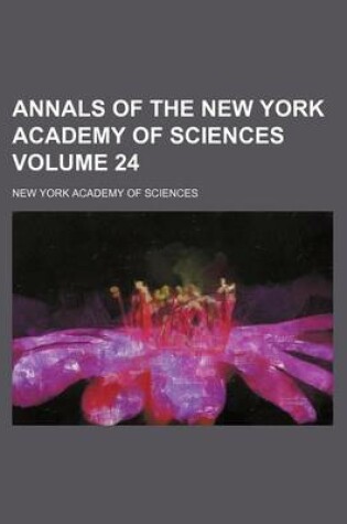 Cover of Annals of the New York Academy of Sciences Volume 24