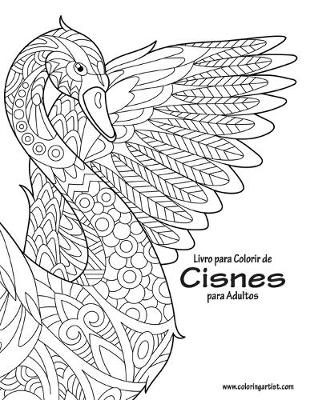 Book cover for Livro para Colorir de Cisnes para Adultos