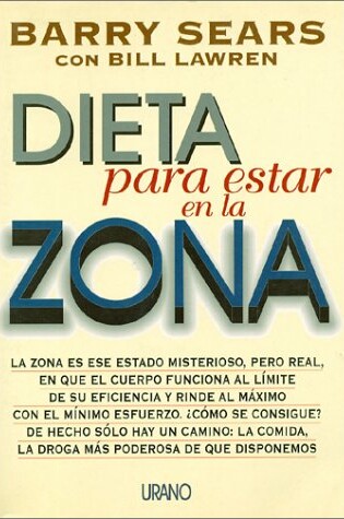 Cover of Dieta Para Estar en la Zona