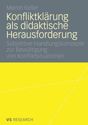 Book cover for Konfliktklarung ALS Didaktische Herausforderung